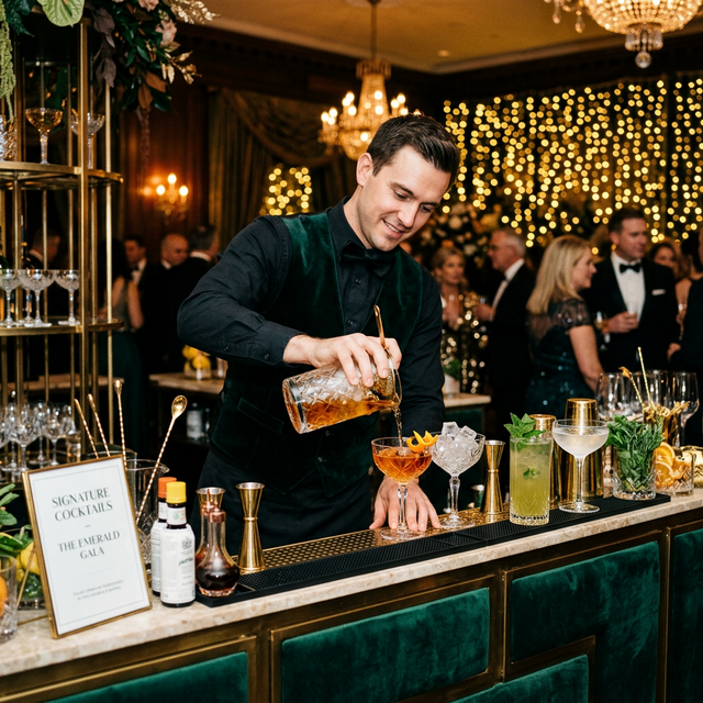 Professional bar catering